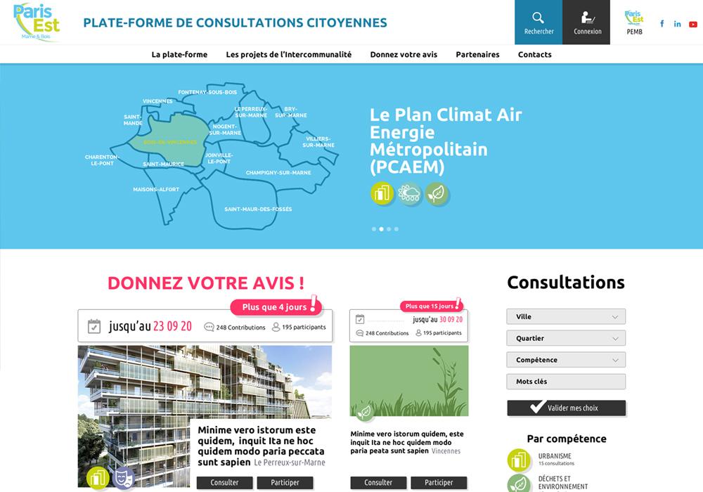 Plate-forme de consultations citoyennes